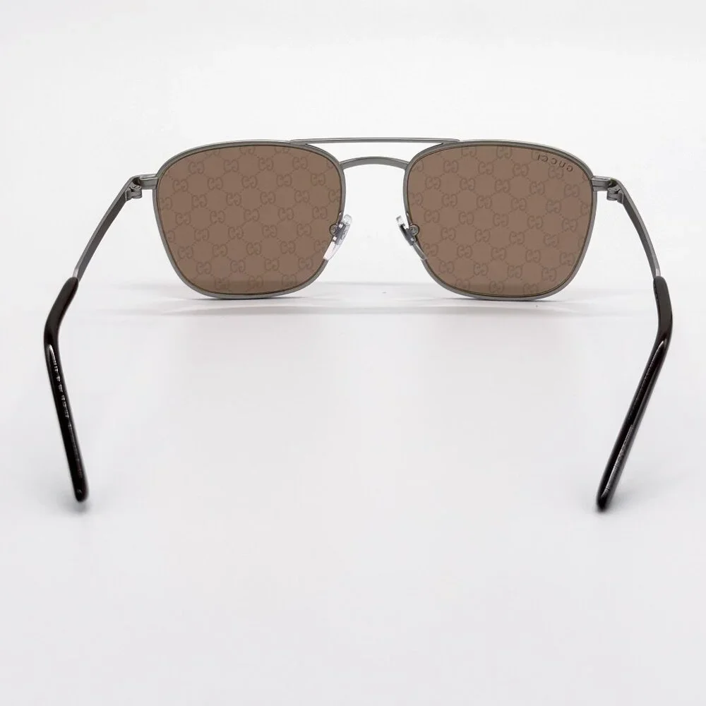 NEW GUCCI SUNGLASSES SILVER UNISEX EYEWEAR GUCCI GG1881S 004